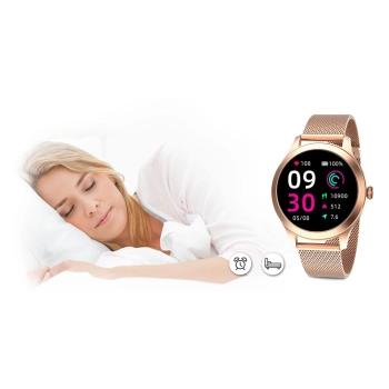 Damski SMARTWATCH G.Rossi SW014G-2 Różowe złoto